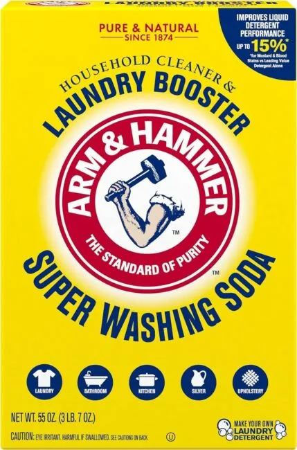 55oz ARM &amp; HAMMER Super Washing Soda Household Cleaner &amp; Laundry Booster,Natura<wbr/>l