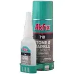 Akfix 710 Stone and Marble Fast Adhesive with Activator