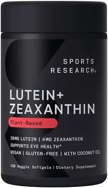 Sports Research Lutein + Zeaxanthin Veggie Softgels