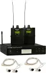 Shure PSM300 TWIN PACK PRO G20 Wireless Monitor System with 2x P3RA Body Packs / 2x Pairs of SE215 Dynamic Earphones