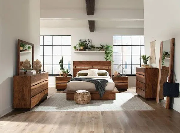 Coaster Winslow Bedroom Set Smokey Walnut King