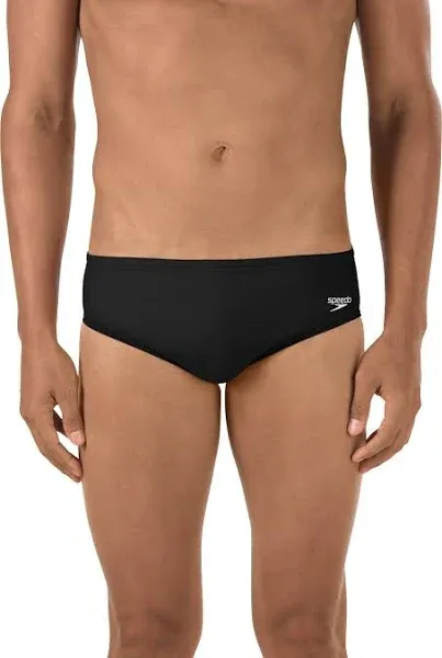 NWT Speedo Swimsuit  Brief  Black Mens Size 30  Competitive Swimming Power Flex