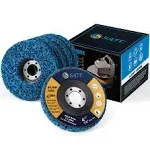 S SATC Strip Disc Blue 5” x 7/8” Stripping Wheel Premium Silicone Carbide Strip Disc for Angle Grinder-5 PCS