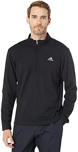 Adidas Men's 3 Stripe 1/4 Zip Golf Pullover