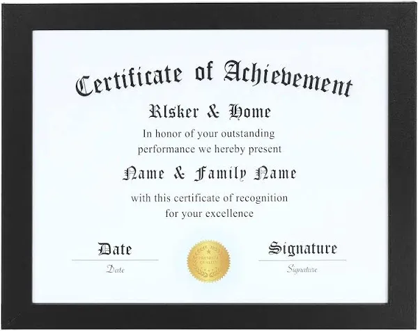 ELSKER&HOME 8.5x11 Certificate Frame