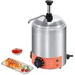 Electric Cheese Dispenser with Pump 2.3 qt. Commercial Hot Fudge Warmer Stainles