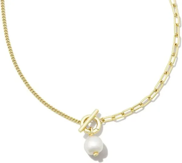 Kendra Scott Leighton Pearl Chain Necklace