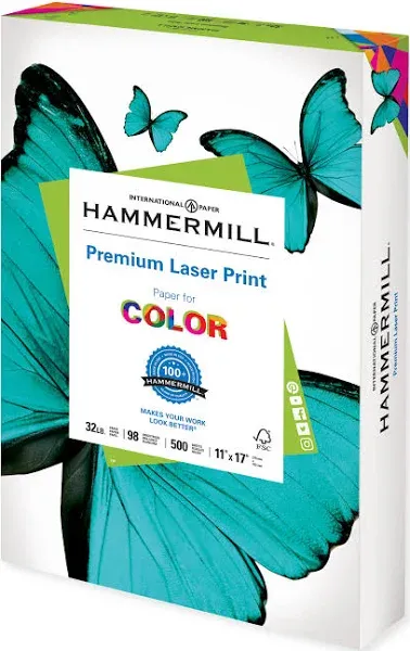 Hammermill Laser Print Radiant White 32# 11"x17" 500 sheets