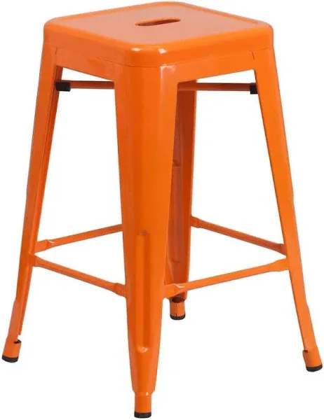 Flash Furniture CH-31320-24-OR-GG Bar Stool 500 Lb.