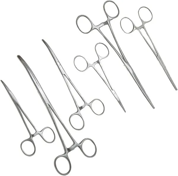 Ultimate Hemostat Set, 6 Piece Ideal for Hobby Tools, Electronics, Fishing an...