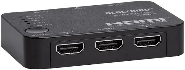 Monoprice Blackbird 4K 5x1 HDMI 2.0 Switch, HDR10, 18G, HDCP 2.2, 4K@60Hz, HLG