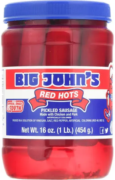 Big John's Red Hots Pickled Sausage