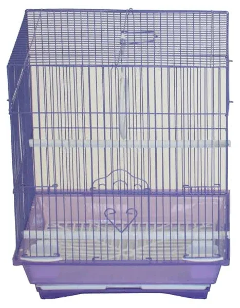 YML Premium Flat Top Parakeet Cage with Accessories