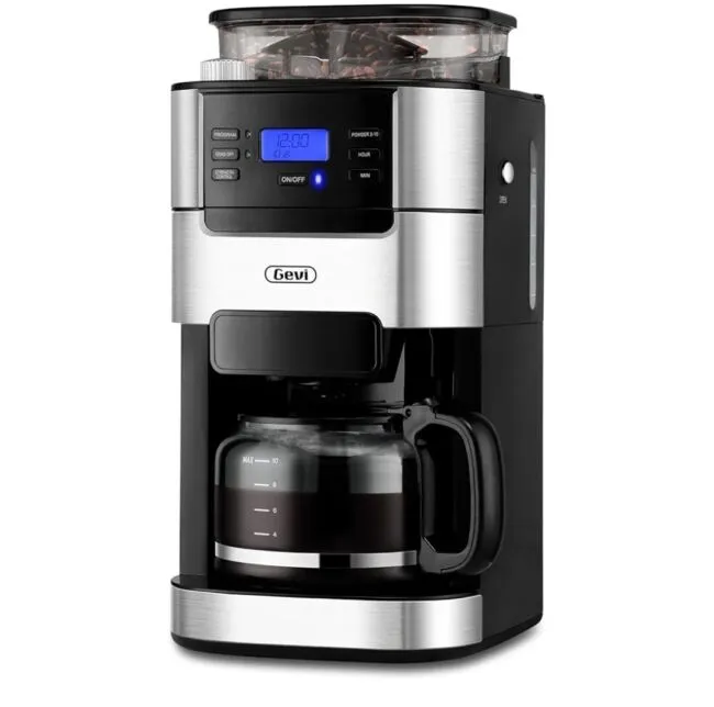 Gevi 10-Cup Programmable Grind and Brew Coffee Maker Drip Coffee