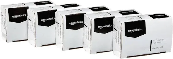 Basics No. 1 Paper Clips, Smooth Finish, 10-Box Set, 100 Clips per Box