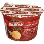 Idahoan Instant Mashed Potatoes, Microwaveable, Four Cheese, 1.5 oz - Case of 10