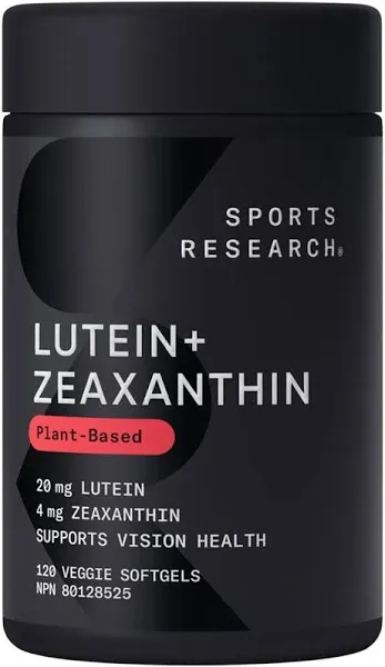 Sports Research Lutein + Zeaxanthin with Coconut Oil