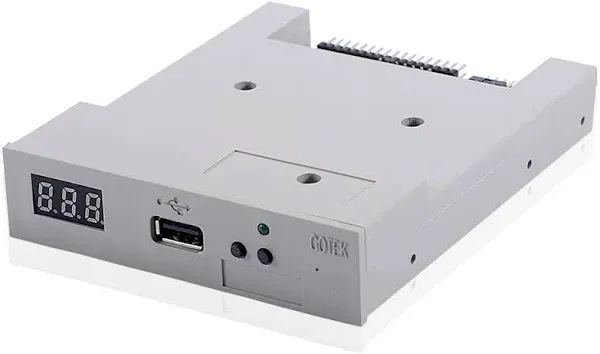 GoTEK SFR1M44-U100 3.5 Inch 1.44MB USB SSD Floppy Drive Emulator Grey