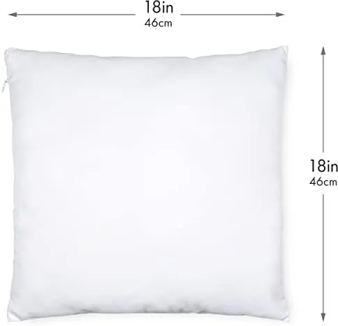 Bestemart Pillow Insert Polyester Square 18 x 18 Inches