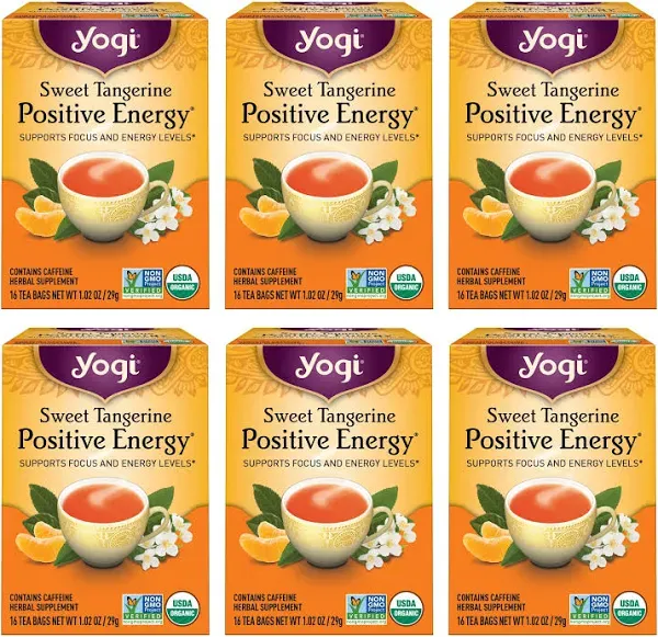 Yogi Tea, Sweet Tangerine Positive Energy, 16 Count