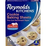 Reynolds Kitchens Cookie Baking Sheets, Pre-Cut Parchment Paper, 22 Sheets (Pack of 1)