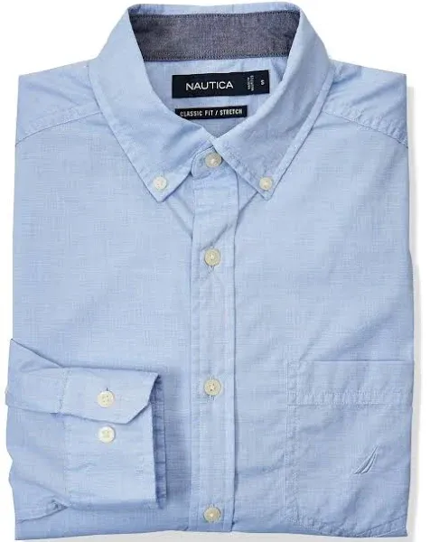 Nautica Men's Classic-Fit Stretch Button-Down Shirt