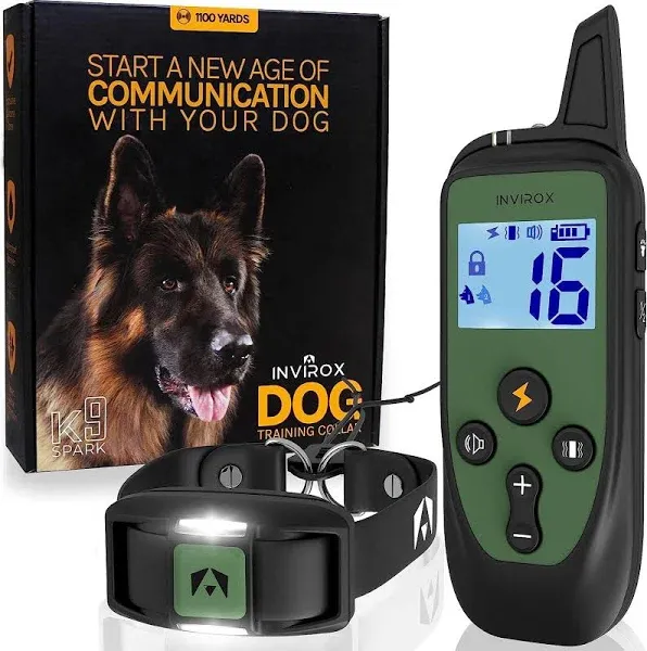 Dog Shock Collar for Large Dog Spark K9 124 Levels Dog Training Collar