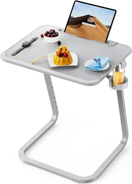  TV Tray Table - Heavy Duty Extra Large TV Tray, Upgraded TV Dinner Trays Grey