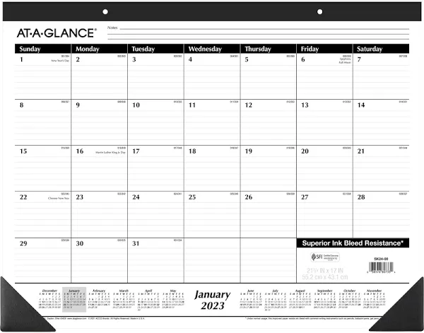 At-A-GLANCE Desk Pad