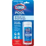 30 Clorox Multi-Use Smart Strips™ for Testing Pool &amp; Spa Water - NEW