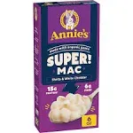 Annie's Super Mac Shells and White Cheddar Macaroni and Cheese