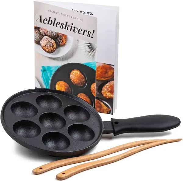 Upstreet Cast Iron Aebleskiver Pan