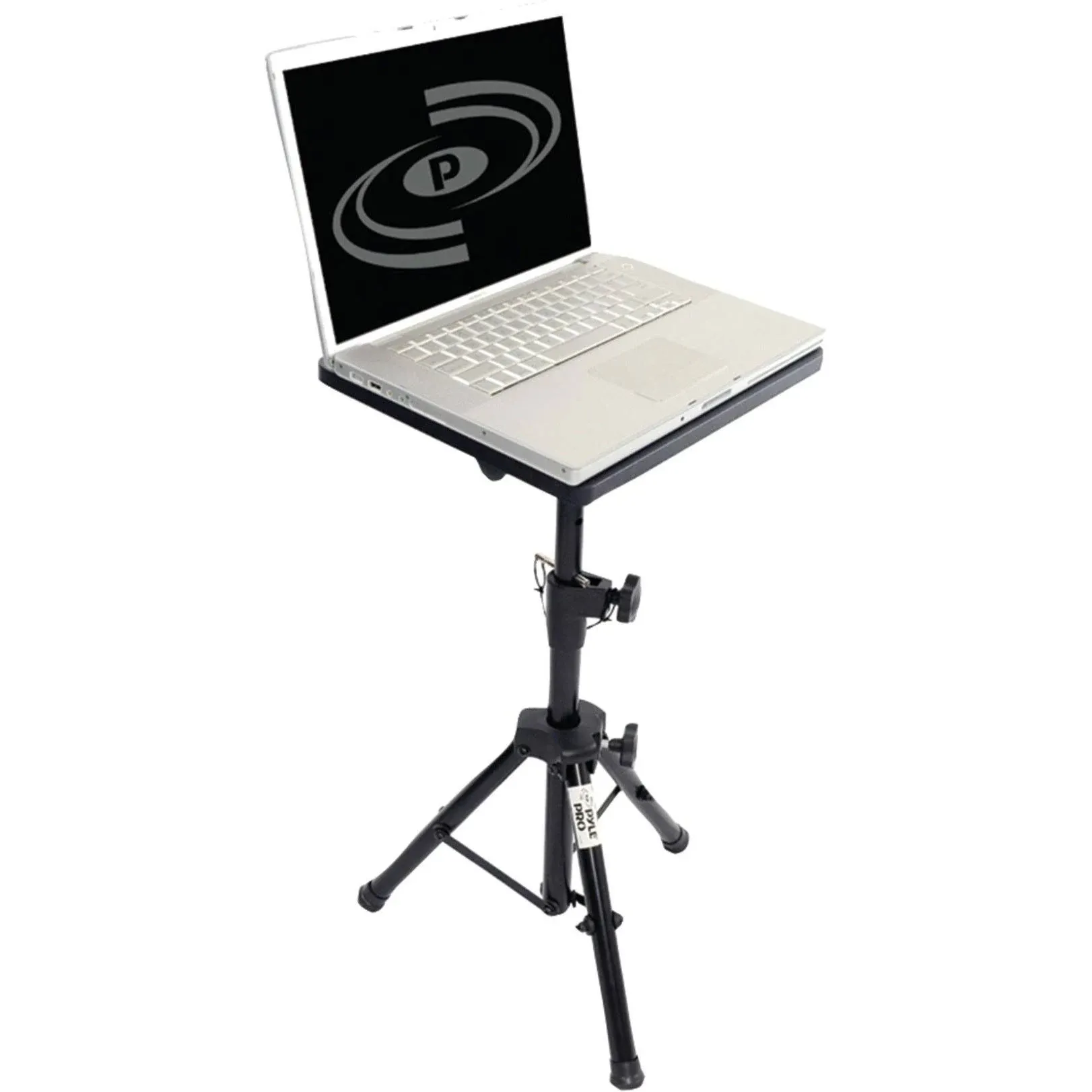 Pyle PLPTS2 Universal Device Stand - Height Adjustable Tripod Mount (For Laptop, Notebook, Mixer, DJ Equipment)