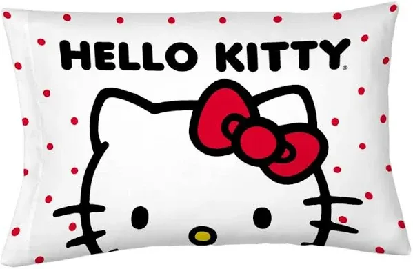 Hello Kitty Beauty Silky Satin Standard Pillowcase 2 PIECE NEW