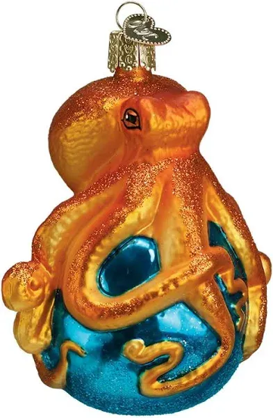 Old World Christmas Octopus Glass Blown Ornament