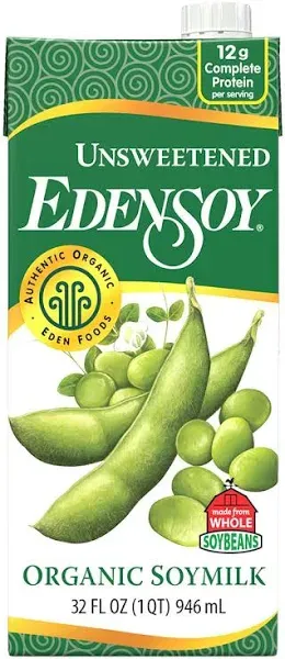 Eden Organic Edensoy Unsweetened Soymilk