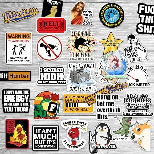 Shop 120pcs Funny Prank Meme Stickers