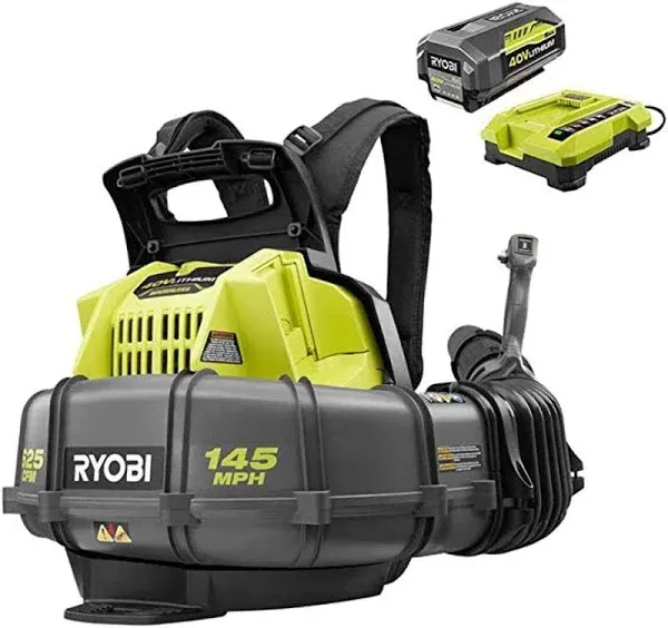 RYOBI 145 MPH 625 CFM 40-Volt Lithium-Ion Cordless Backpack Blower