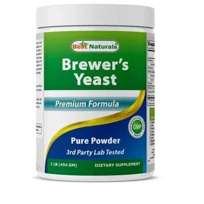 Best Naturals 100% Pure Brewers Yeast Powder - 16 oz - Supports for Increased Breast Milk Supply During Breastfeeding, Lactation, Digestive Health