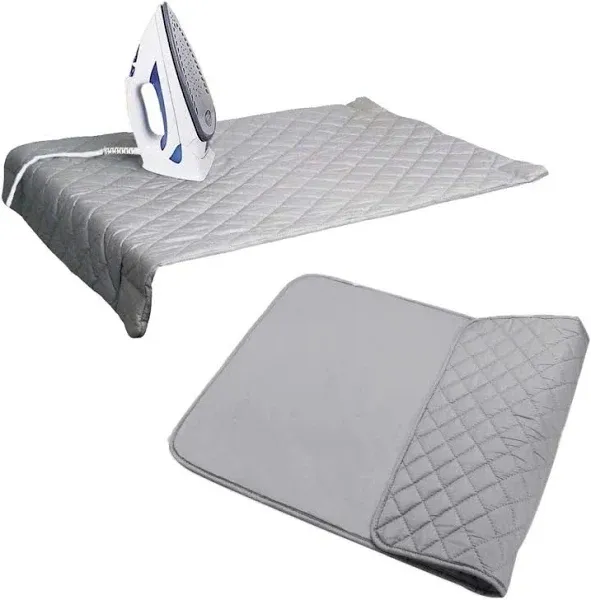 Houseables Magnetic Ironing Mat, Portable Iron Board, Heat Resistant Tabletop Pa