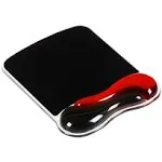 Kensington Duo Gel Wave Mouse Pad Wrist Rest Red