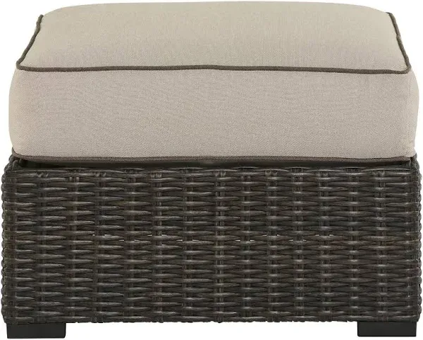 Ashley Coastline Bay Outdoor Ottoman with Cushion