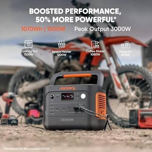 Jackery Explorer 1000 v2 Portable Power Station 1070Wh LiFePO4