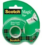 3M Scotch™ Magic™ 0.75" x 300" Transparent Write-On Invisible Tape with Dispenser 7010370622