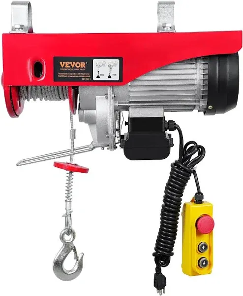 VEVOR Electric Hoist 1760 lbs with 14 ft. Wired Remote Control