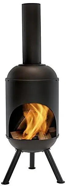 60 in. Steel Outdoor Wood-Burning Chiminea Fire Pit