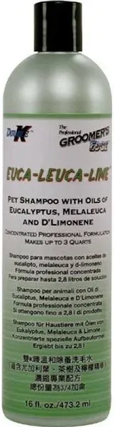 Double K 16 ounce Euca-Leuca-Lim<wbr/>e All Natural Shampoo 6 to 1 Concentrate