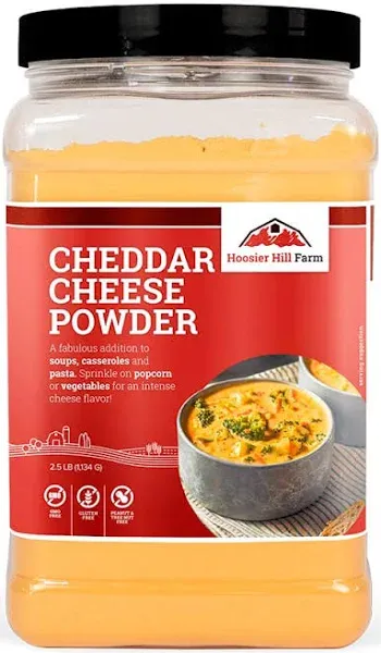 Hoosier Hill Farm Cheddar Cheese Powder, 1LB (Pack of 1)