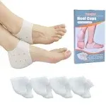 Heel Cups, Plantar Fasciitis Inserts, Heel Pads Cushion (8pcs) Great for Heel Pain, Heal Dry Cracked Heels, Achilles Tendinitis, for Men & Women. (Gel heel cups（4 Pairs）)