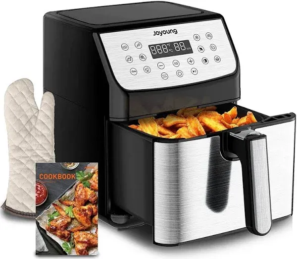 Joyoung 5.8Q Multi Tasker Double Basket Air Fryer w/ LED Touchscreen (Open Box)